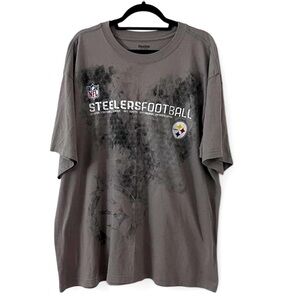 Reebok Men's Gray Steelers Football T-Shirt